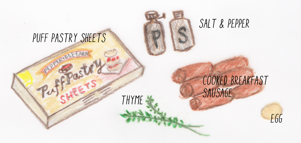 sausage-rolls-ingredients